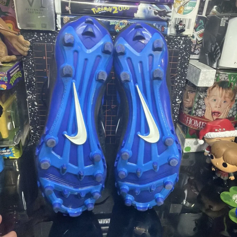 Nike Force Savage Pro 2 Football Cleats Black Blue Men’s Size 10.5 880140-014